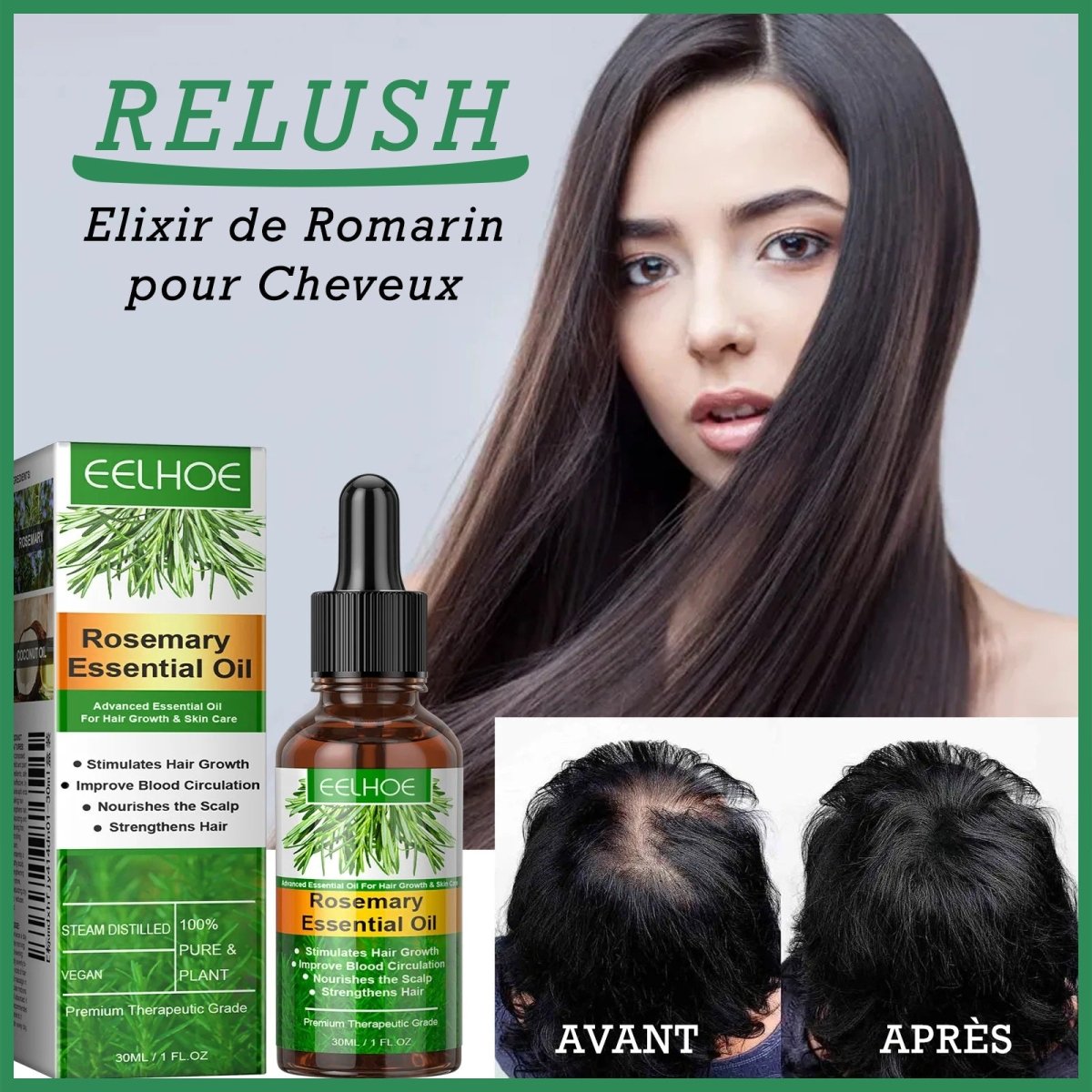 ALSANCIA - ReLush - Élixir de Romarin pour Cheveux