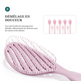 ALSANCIA - ErgoGlide - Brosse Démêlante Ergonomique