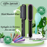 ALSANCIA - HairMaster Duo - Lisseur 2 en 1 + Brosse Offerte