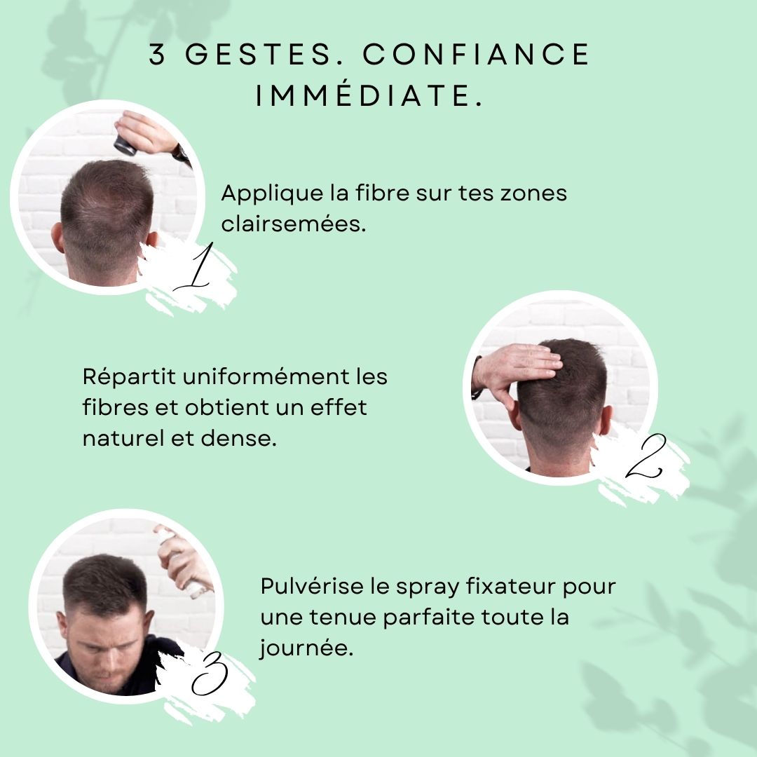 Fibres Densifiantes Naturelles + Spray Fixation Parfaite Offert