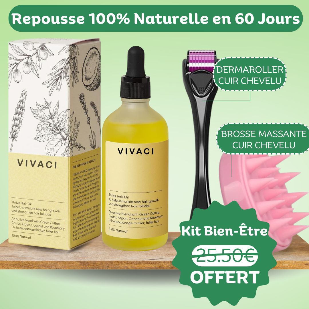 Sérum de Croissance Naturel au Romarin + Kit Bien-Être Offert